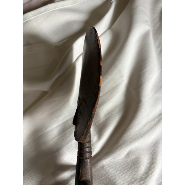 Vintage African Akan-Style Carved Wood Fertility Figure For Sale - Image 12 of 12