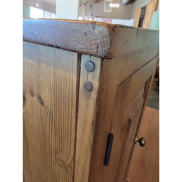 Antique Pine Small Cupboard From England For Sale - Image 9 of 10