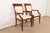 Baker Furniture Modern Regency Cherry Wood Upholstered Armchairs, Pair For Sale - Image 12 of 12