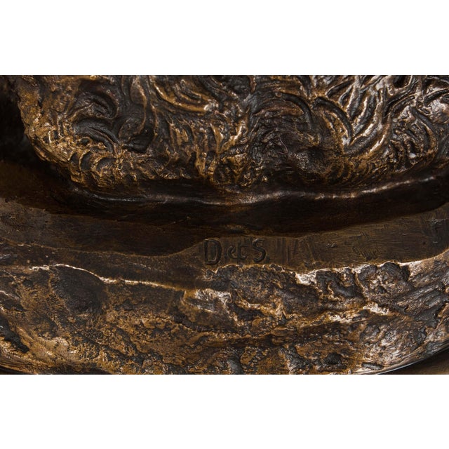 French Antique Bronze Sculpture “Family of Bears” by Delabrierre For Sale - Image 18 of 18