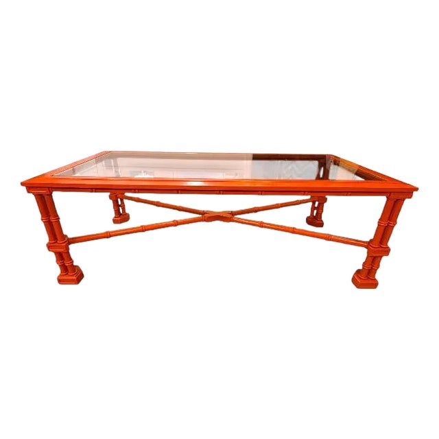 Faux Bamboo Coffee Table For Sale