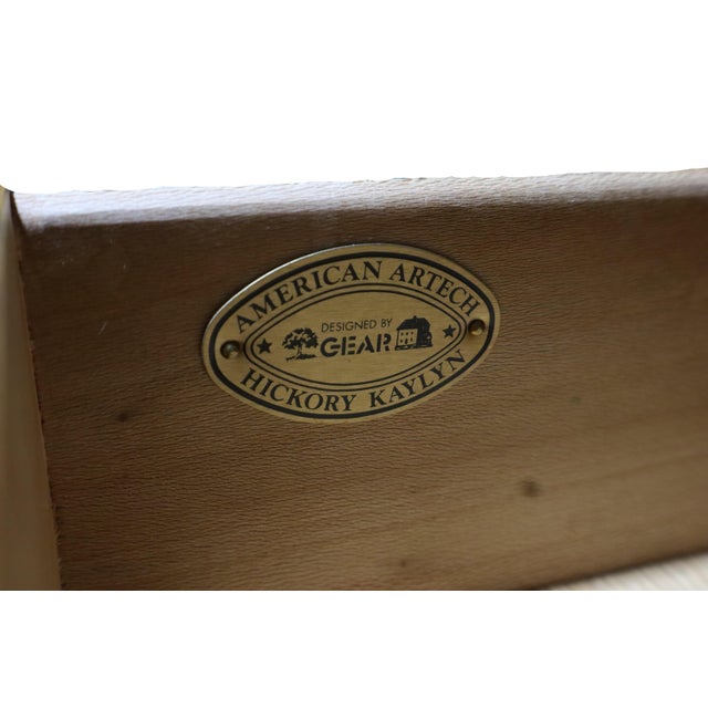 Vintage American Artech Hickory Kaylyn Birdseye Maple Night Stand For Sale In Portland, OR - Image 6 of 11