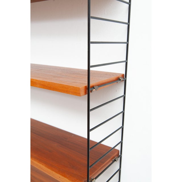 Mid-Century Modern String Wall Shelf by Kajsa & Nisse Strinning, 1950s For Sale - Image 3 of 12