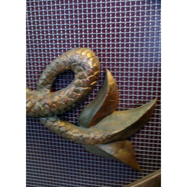 1980s Vintage Large Chinese Cheerful Dragon Relief Sculpture Plaque Movie Prop 10 Feet Long For Sale - Image 11 of 13