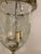 French 1930s French Silver Plated and Etched Glass Lantern For Sale - Image 3 of 9