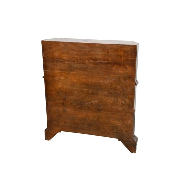 Wood Italian 1020s Walnut & Burl Wood Diminutive Drop Front Desk For Sale - Image 7 of 7