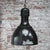 Vintage Industrial Pendant Light in Black Enamel and Brass , 1950s For Sale - Image 4 of 5