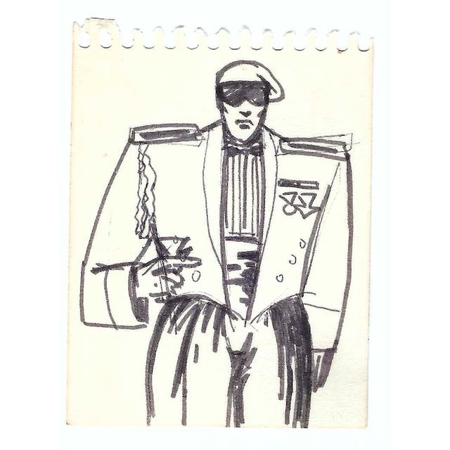 1980s Figure Drawings- Set of Eight For Sale - Image 4 of 11