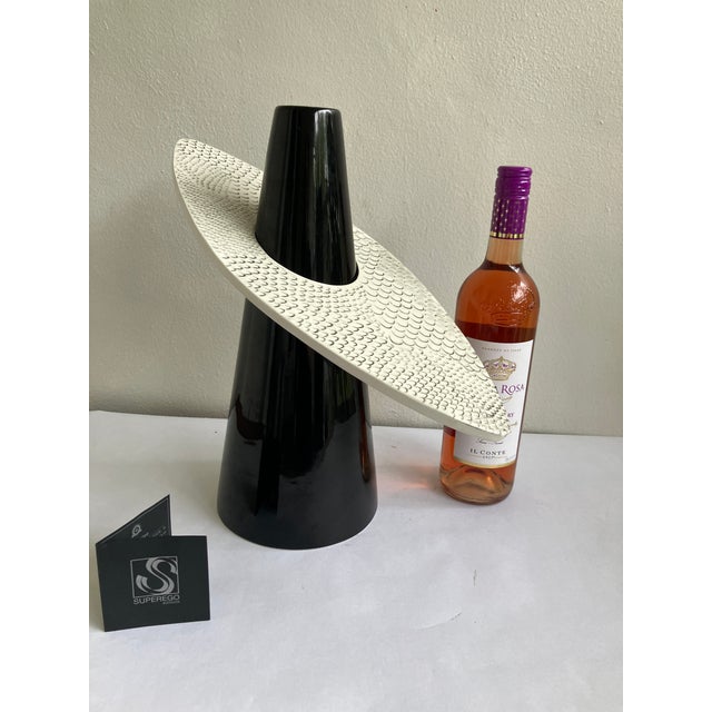 Ceramic Vase by Alessandro Mendini for Superego Editions, 4 Mani Collection - Numbered 5 of 99 For Sale - Image 13 of 16