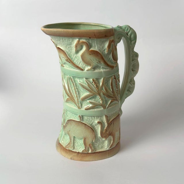 Art Deco Tropical Style Ceramic Jug from Burleigh Ware, Burgess & Leigh, 1930s For Sale - Image 9 of 10