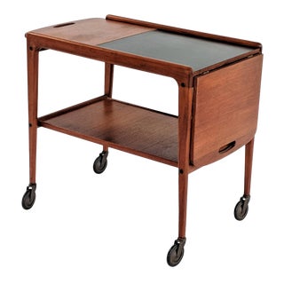 Danish Modern by Yngve Ekström for Källemo Teak Bar Cart For Sale