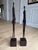 Coffee 1980s American Brutalist Welded-Steel Figural Sculptures, Giacometti Style — A Pair For Sale - Image 8 of 12