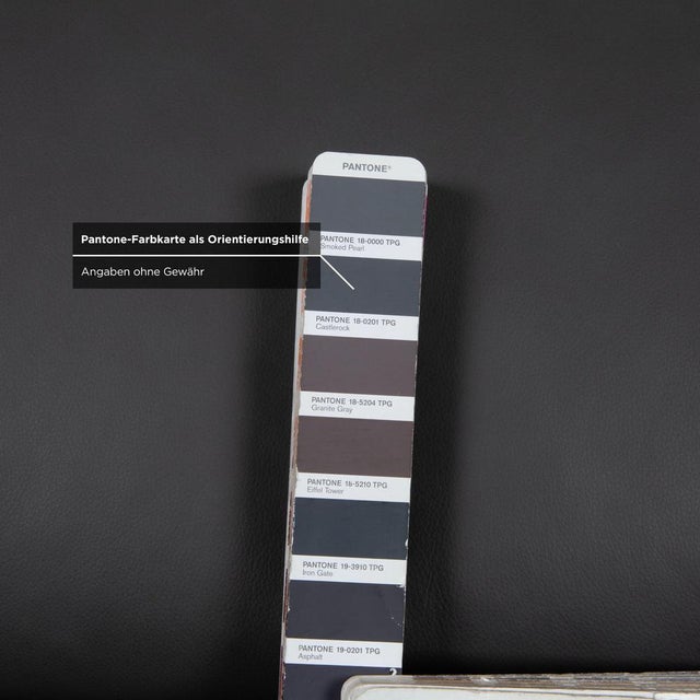 Two-Seater and Three-Seater Leather Sofa in Grey with Manual Function from Himolla Weilheim, Set of 2 For Sale - Image 18 of 18