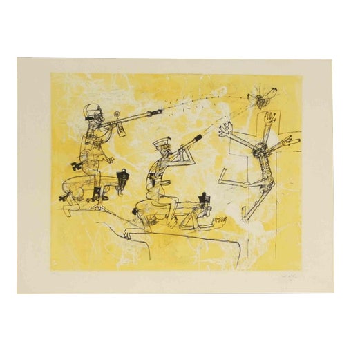 Sebastian Matta, Figurative Composition, 1980, Etching For Sale