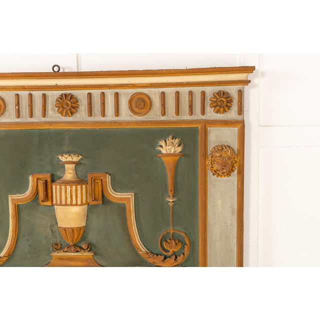 Antique Italian Painted Mirror, 1800s For Sale - Image 4 of 10