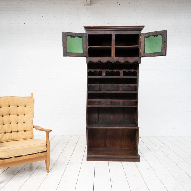 18th-century cherrywood cabinet from the Queyras region. 2 doors. Good condition