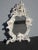 Vintage Capo Di Monte Italian White Floral Mirror 43"h For Sale - Image 4 of 13