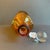 Glass 1970s Amber Hand Blown Glass Decanter With 5 Shot Glasses For Sale - Image 7 of 9