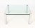 Modern Italian Chrome and Glass Top Coffee Table For Sale - Image 3 of 7
