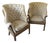 Set of 2 Restoration Hardware Tufted Deconstructed Wingback Chairs For Sale