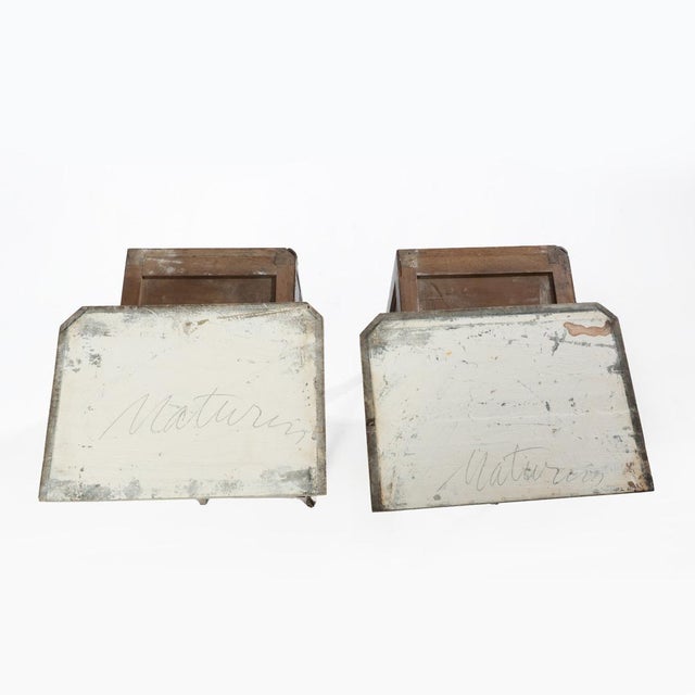 Pair of French Louis XV Style Marble Top 3 Drawer Stands For Sale - Image 12 of 15