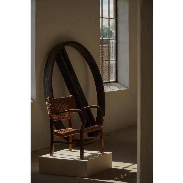 Mid-Century Modern Armchair in Beech and Rope by Erich Dieckmann, 1940s For Sale - Image 9 of 18