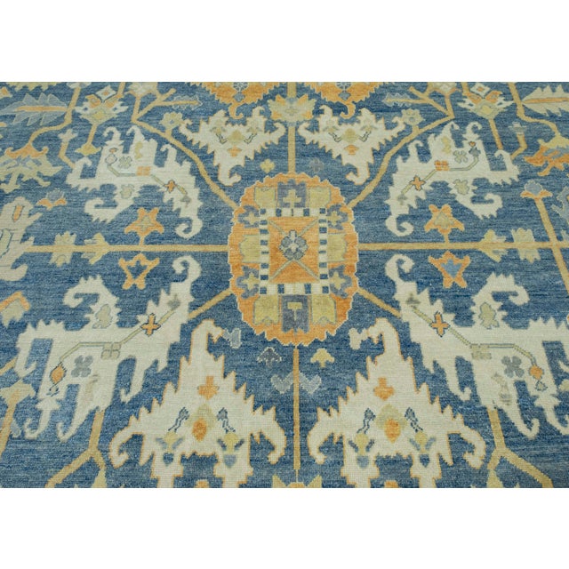 Early 21st Century Turkish Oushak Rug 14'2" x 20'4" #18654 For Sale - Image 5 of 8