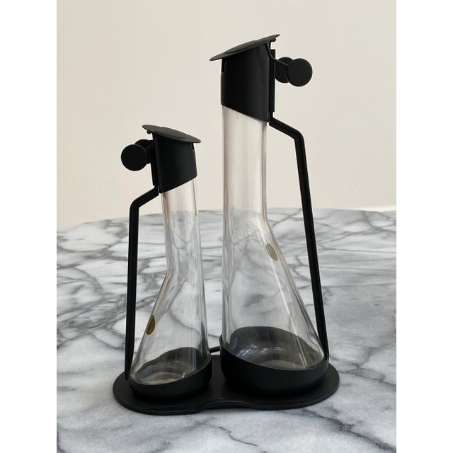 1980’s Oil and Vinegar Cruet Set by Archille Castiglioni for Alessi Set of 2 Chairish