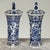 19th Century Boch Hand-Painted Blue & White Delft Garniture Set For Sale - Image 14 of 18
