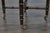 Metal 19th Century English Faux Bamboo Side Table with Zebra Hide Top and Casters For Sale - Image 7 of 12