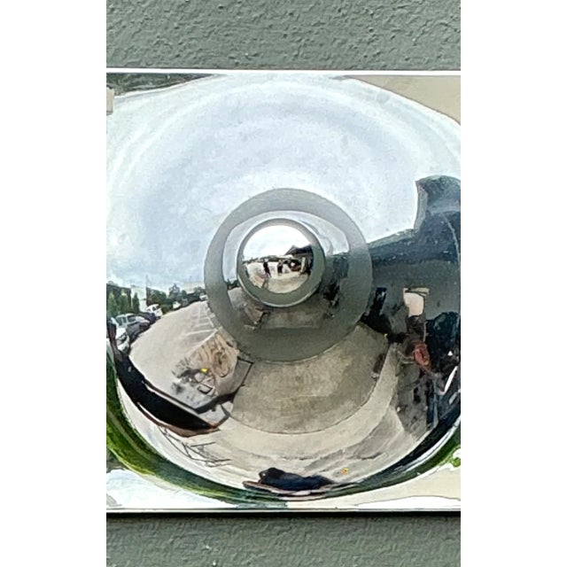 Mid 20th Century Vintage Chrome Wall Sconce For Sale - Image 5 of 12