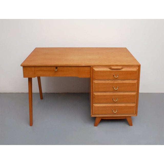 Tan Lady Desk in Esche, 1950s For Sale - Image 8 of 17