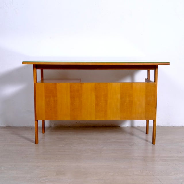 Mid-Century Modern Italian Desk and Chair Set, 1950s, Set of 2 For Sale - Image 16 of 18