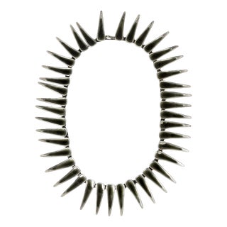 Vintage Silver and Enamel Collier from Michelsen, 1958 For Sale