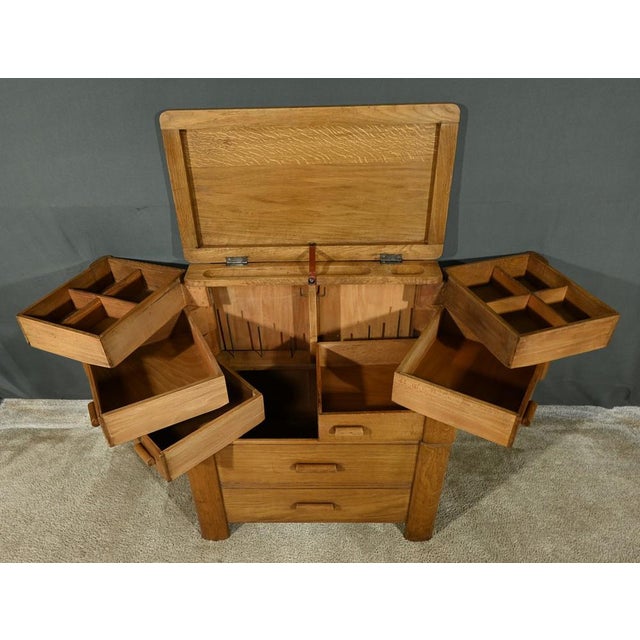 Chest of Drawers in Oak by Créations Chantal for Moda, 1960 For Sale - Image 10 of 18
