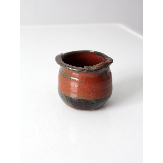 Vintage Handmade Studio Pottery Vessel For Sale - Image 12 of 15