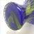 Mid 20th Century Royal Blue & Malachite Swirl Glass Vase For Sale - Image 4 of 4