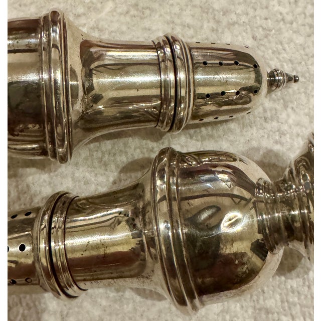 Revere Antique Revere Sterling Salt & Pepper Shakers For Sale - Image 4 of 4