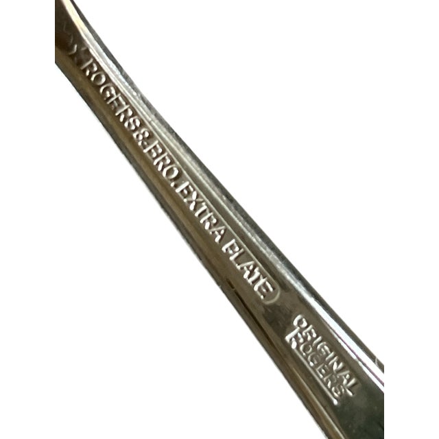 1950s Vintage Rogers “Royal Manor” Silver Plate Flatware Service for 10 to 12 — 62 Pieces For Sale - Image 5 of 7