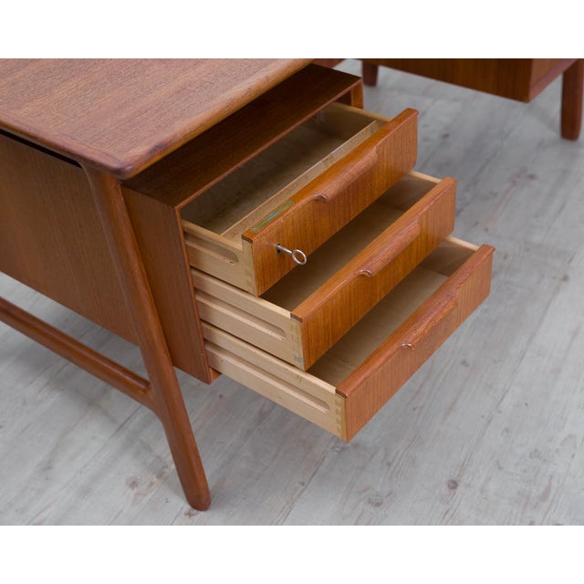 Danish Teak Model 75 Desk from Omann Jun, 1960s For Sale - Image 17 of 18