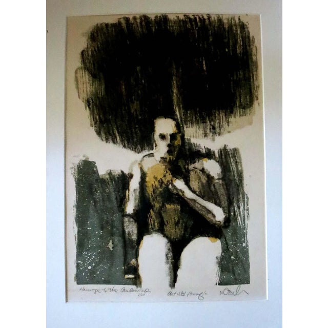 1960s Vintage Ben Mahmoud Original Signed Lithograph Print For Sale In Phoenix - Image 6 of 6