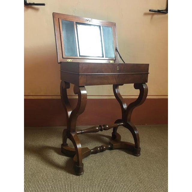 Early 19th Century Walnut Vanity Table, Italy For Sale - Image 6 of 15