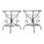 Vintage Sculptural Metal Demilune Console Tables - A Pair For Sale