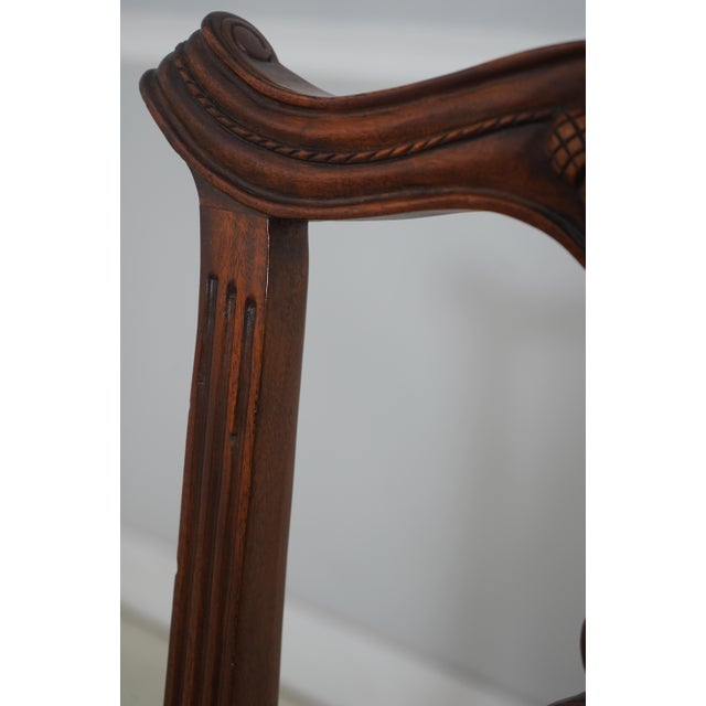Wood Set of 8 Henredon Mahogany Dining Chairs For Sale - Image 7 of 18