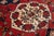 Red Hand-Knotted Shiraz Wool Rug in Red With Floral Design For Sale - Image 8 of 8
