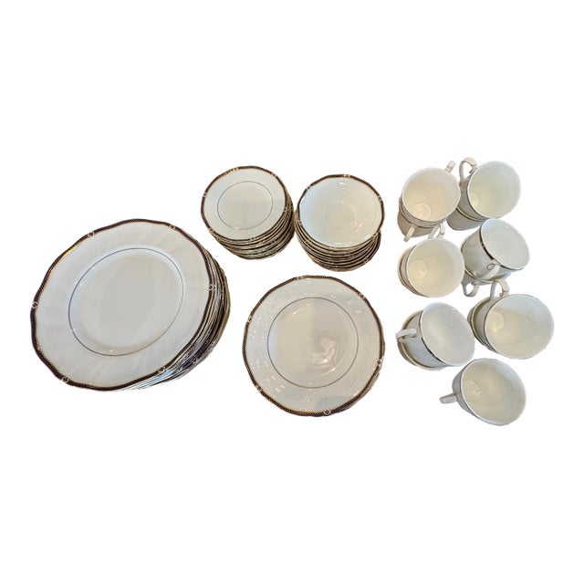 1980s Wedgewood Royal Lapis China - 5 Piece Placesetting Service for 12, Plus 1 Bonus Set- 65 Pieces For Sale