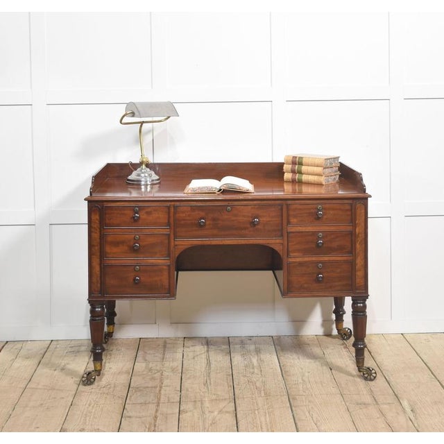 Mahogany Writing Table, 19th Century For Sale - Image 4 of 14