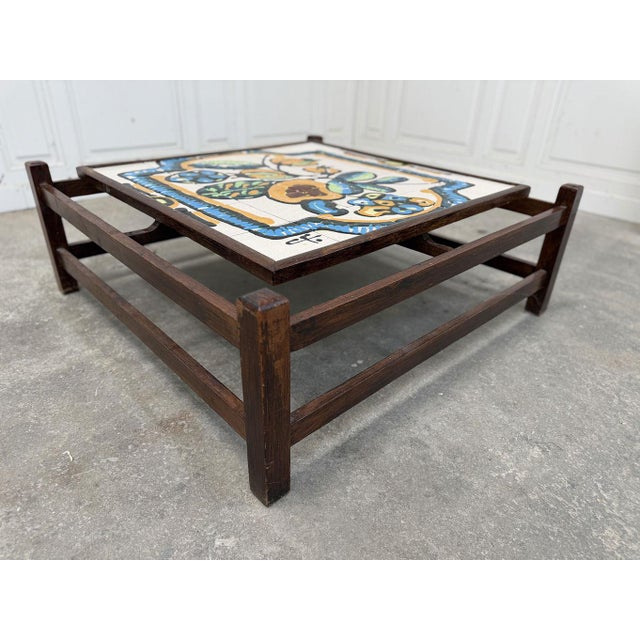 Wood Vintage Teak Coffee Table, 1970s For Sale - Image 7 of 9