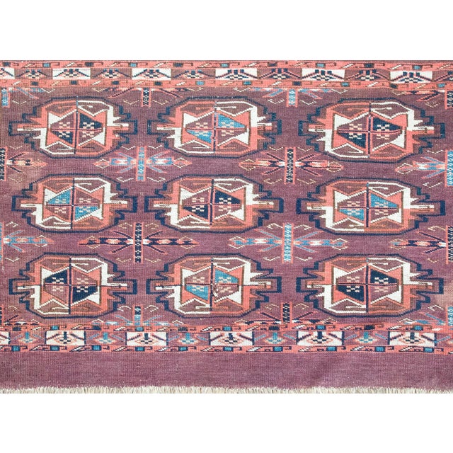 Early 20th Century Persian Yamout Rug For Sale In Chicago - Image 6 of 13