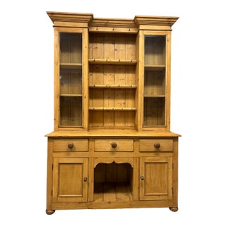 19th Century English Pine Dresser For Sale